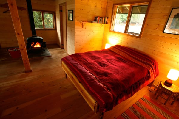 Inside the Logjam Cabin at Wild Bear Lodge