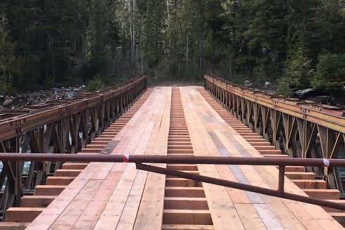 A new bridge at Wild Bear Lodge