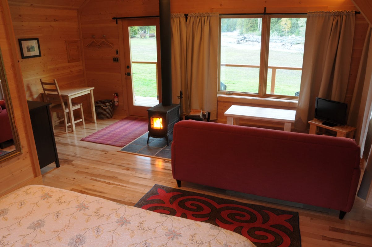 Inside Redfish Cabin at Wild Bear Lodge