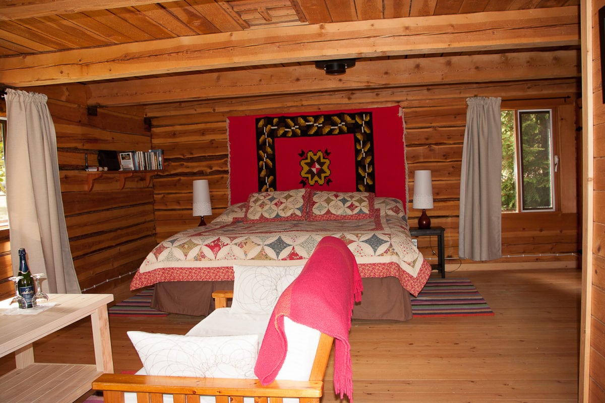 Inside the Rapid Cabin at Wild Bear Lodge
