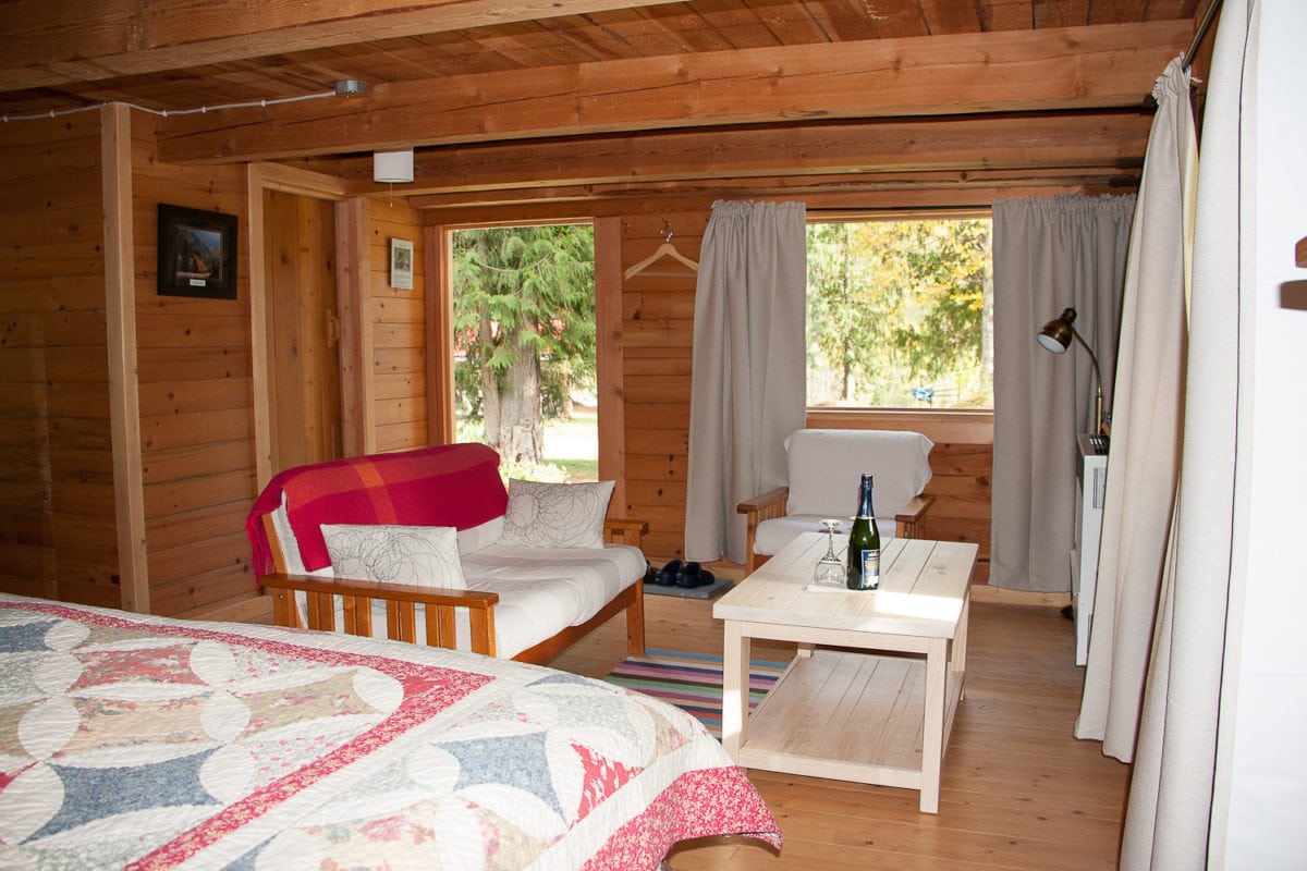 Inside the Rapid Cabin at Wild Bear Lodge