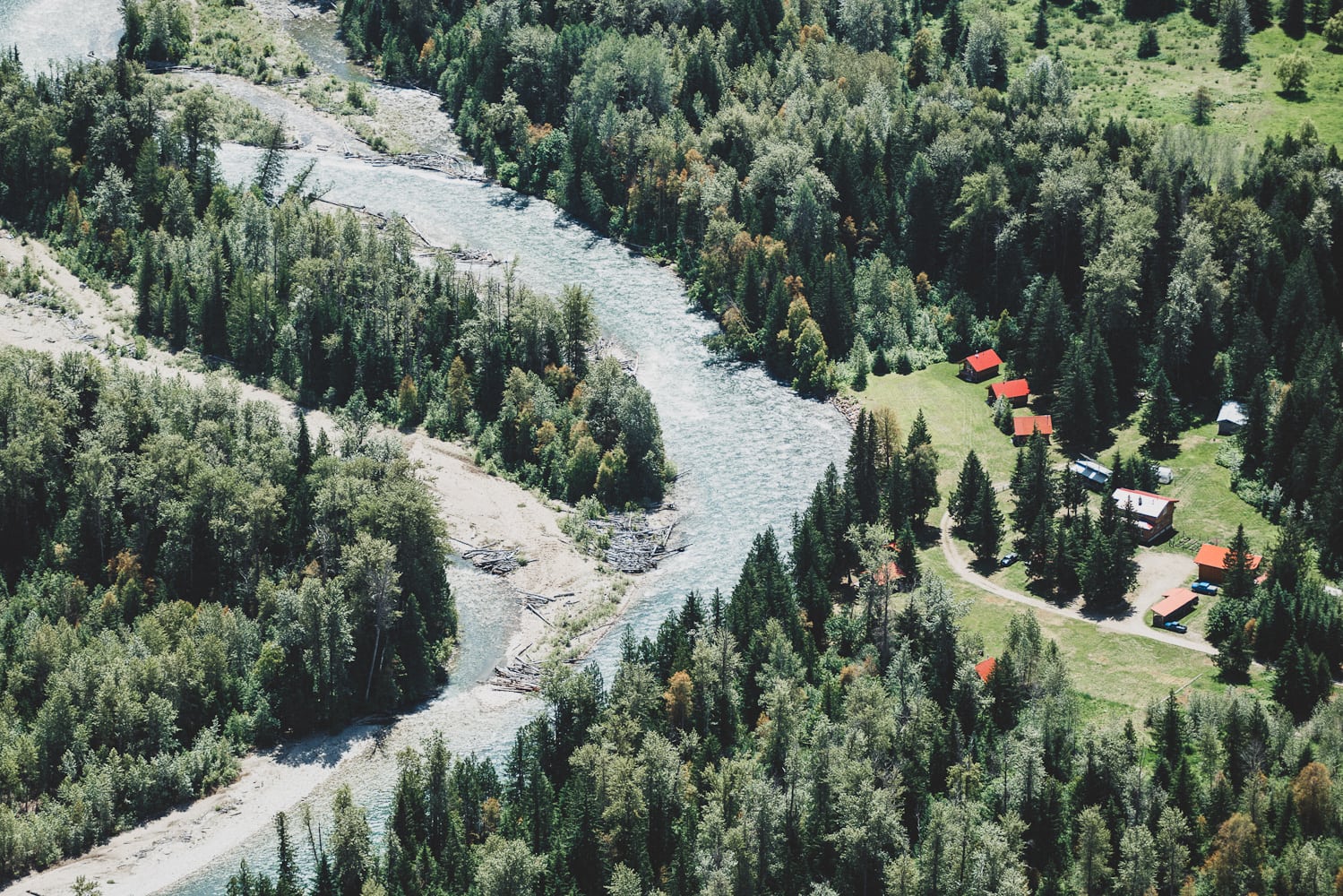 Wild Bear Lodge from the air